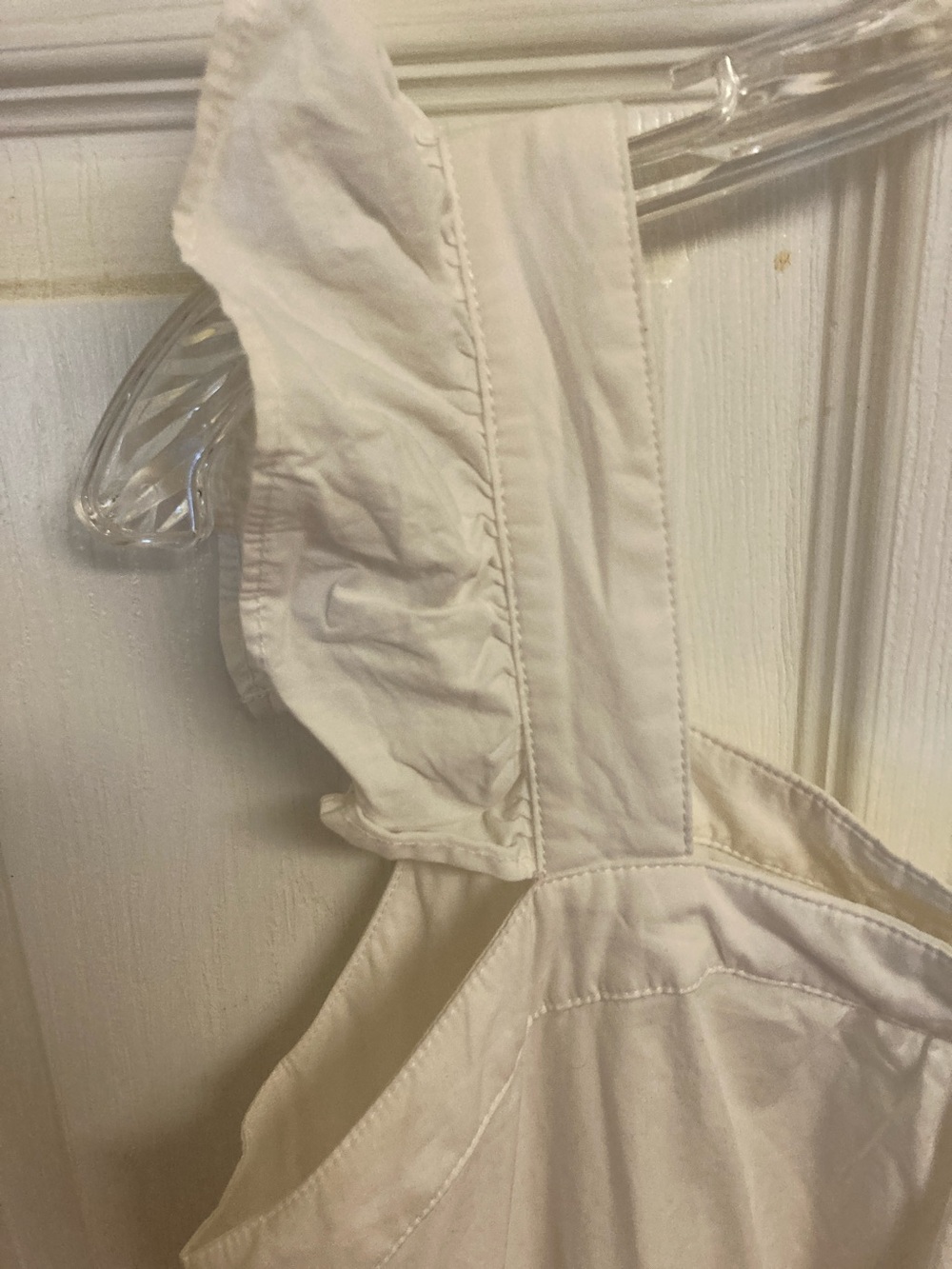 THML White Pink Orange Colorblock Tiered Sundress - Picture 4 of 9